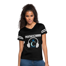 Load image into Gallery viewer, I C WORTH Women’s Vintage Sport T-Shirt - black/white
