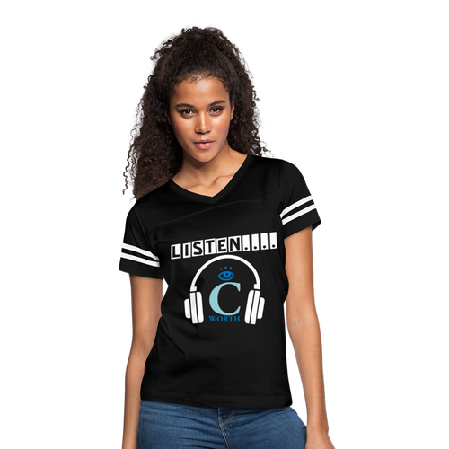 I C WORTH Women’s Vintage Sport T-Shirt - black/white