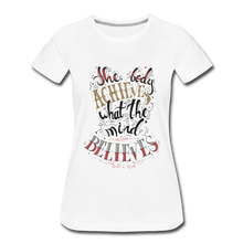 Load image into Gallery viewer, MENTALAIRE Affirmation Women’s Premium T-Shirt - white