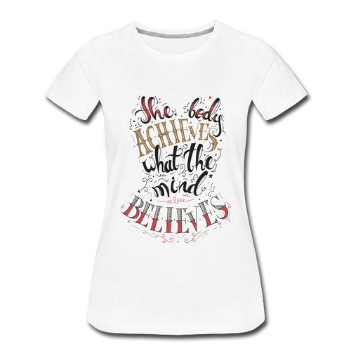 MENTALAIRE Affirmation Women’s Premium T-Shirt - white