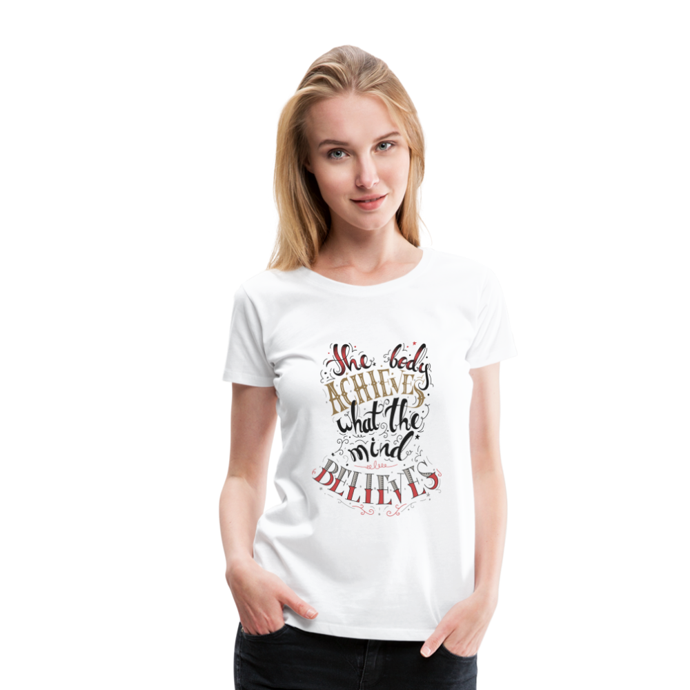MENTALAIRE Affirmation Women’s Premium T-Shirt - white