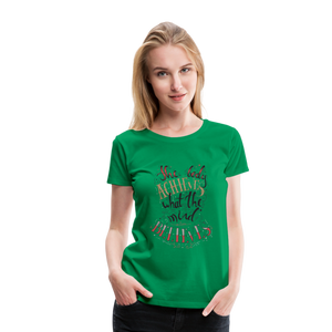 MENTALAIRE Affirmation Women’s Premium T-Shirt - kelly green