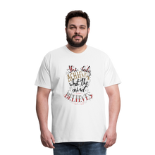 Load image into Gallery viewer, MENTALAIRE Affirmation Men&#39;s Premium T-Shirt - white