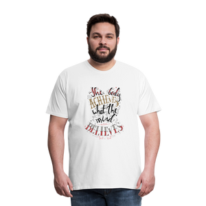 MENTALAIRE Affirmation Men's Premium T-Shirt - white