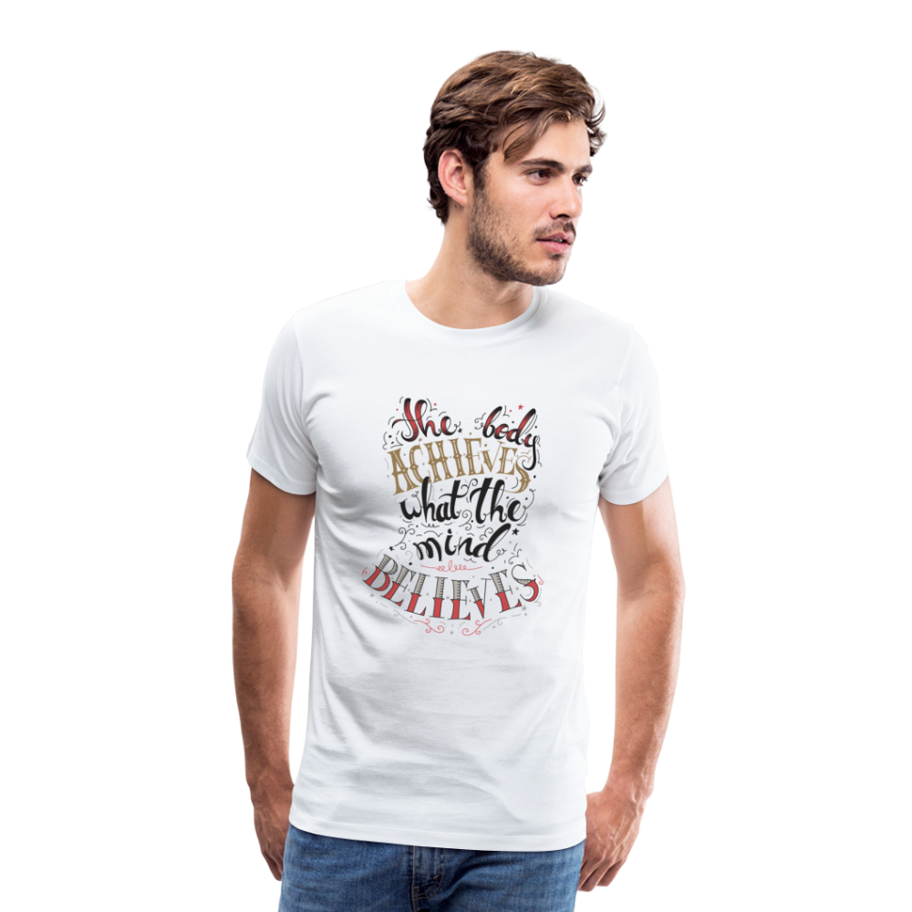 MENTALAIRE Affirmation Men's Premium T-Shirt - white