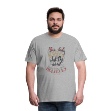 Load image into Gallery viewer, MENTALAIRE Affirmation Men&#39;s Premium T-Shirt - heather gray