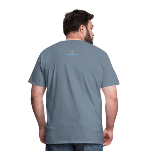 MENTALAIRE Affirmation Men's Premium T-Shirt - steel blue