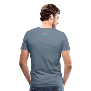 MENTALAIRE Affirmation Men's Premium T-Shirt - steel blue