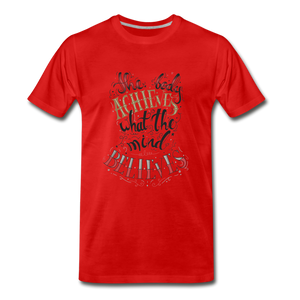 MENTALAIRE Affirmation Men's Premium T-Shirt - red