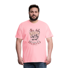 Load image into Gallery viewer, MENTALAIRE Affirmation Men&#39;s Premium T-Shirt - pink