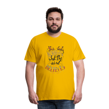 Load image into Gallery viewer, MENTALAIRE Affirmation Men&#39;s Premium T-Shirt - sun yellow