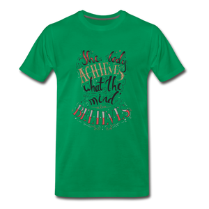 MENTALAIRE Affirmation Men's Premium T-Shirt - kelly green