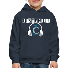 Load image into Gallery viewer, Listen I C WORTH Kids‘ Premium Hoodie - navy
