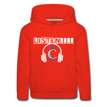 Load image into Gallery viewer, Listen I C WORTH Kids‘ Premium Hoodie - red