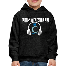 Load image into Gallery viewer, Listen I C WORTH Kids‘ Premium Hoodie - charcoal grey