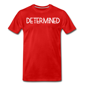DETERMINED Men's Premium T-Shirt - red
