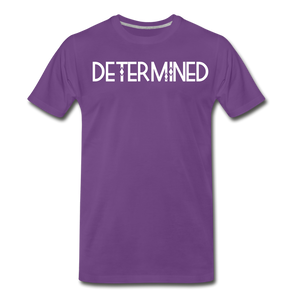 DETERMINED Men's Premium T-Shirt - purple