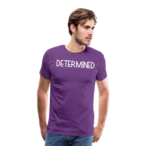 DETERMINED Men's Premium T-Shirt - purple