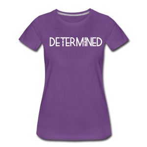 DETERMINED Women’s Premium T-Shirt - purple
