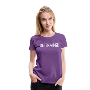 DETERMINED Women’s Premium T-Shirt - purple