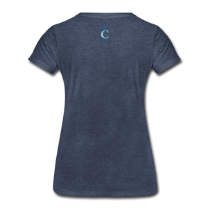 DETERMINED Women’s Premium T-Shirt - heather blue