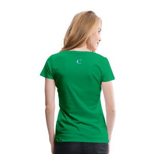DETERMINED Women’s Premium T-Shirt - kelly green