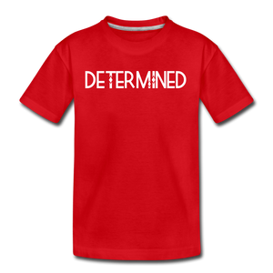 DETERMINED Kids' Premium T-Shirt - red