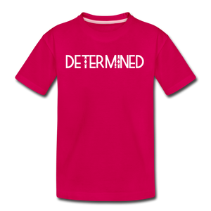 DETERMINED Kids' Premium T-Shirt - dark pink
