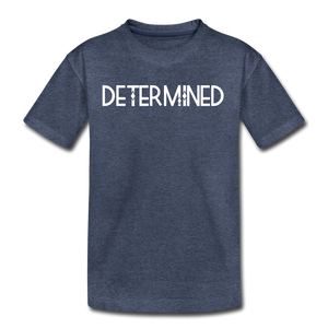 DETERMINED Kids' Premium T-Shirt - heather blue
