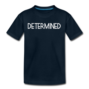 DETERMINED Kids' Premium T-Shirt - deep navy