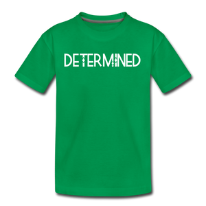 DETERMINED Kids' Premium T-Shirt - kelly green