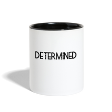 Load image into Gallery viewer, DETERMINED Contrast Coffee Mug - white/black
