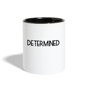 DETERMINED Contrast Coffee Mug - white/black