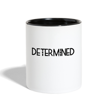 Load image into Gallery viewer, DETERMINED Contrast Coffee Mug - white/black