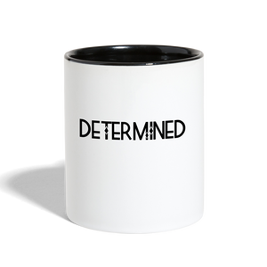 DETERMINED Contrast Coffee Mug - white/black
