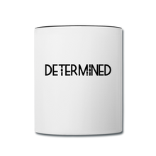 Load image into Gallery viewer, DETERMINED Contrast Coffee Mug - white/black
