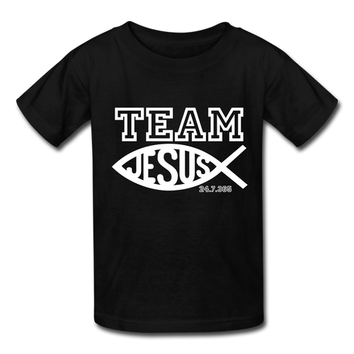 TEAM JESUS Kids' T-Shirt - black