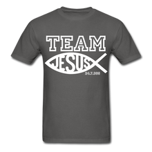 Load image into Gallery viewer, TEAM JESUS Unisex Classic T-Shirt - charcoal