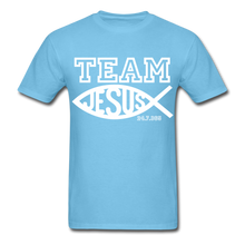 Load image into Gallery viewer, TEAM JESUS Unisex Classic T-Shirt - aquatic blue
