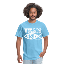 Load image into Gallery viewer, TEAM JESUS Unisex Classic T-Shirt - aquatic blue