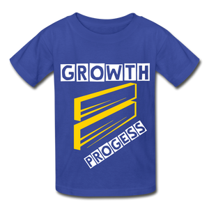 GROWTH = PROGRESS T-Shirt - royal blue