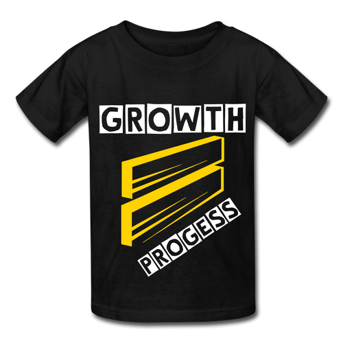 GROWTH = PROGRESS T-Shirt - black