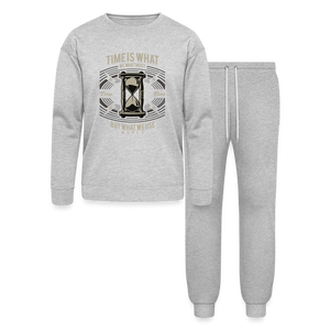 I C WORTH TIME Unisex Lounge Wear Set - heather gray