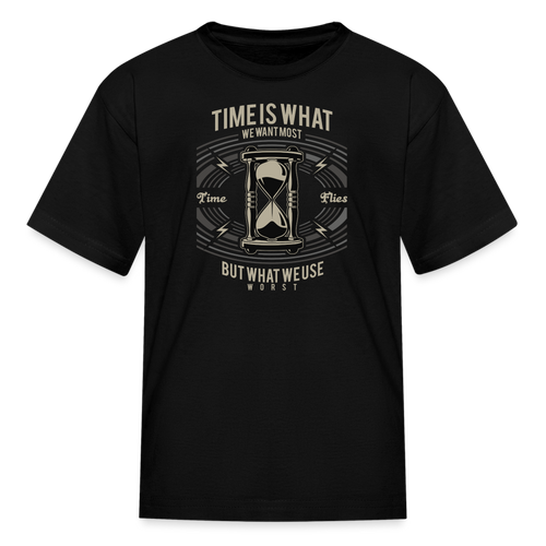 I C TIME Kids' T-Shirt - black