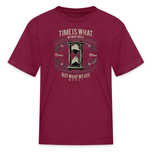 I C TIME Kids' T-Shirt - burgundy