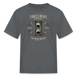 I C TIME Kids' T-Shirt - charcoal