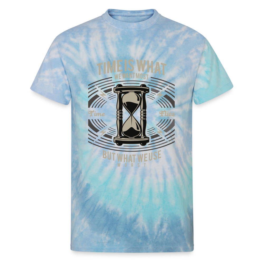 I C TIME Unisex Tie Dye T-Shirt - blue lagoon