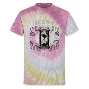 I C TIME Unisex Tie Dye T-Shirt - Desert Rose