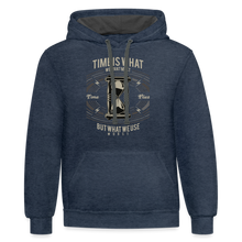 Load image into Gallery viewer, I C TIME Hoodie - indigo heather/asphalt