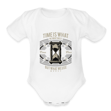 Load image into Gallery viewer, I C TIME Organic Short Sleeve Baby Bodysuit - white